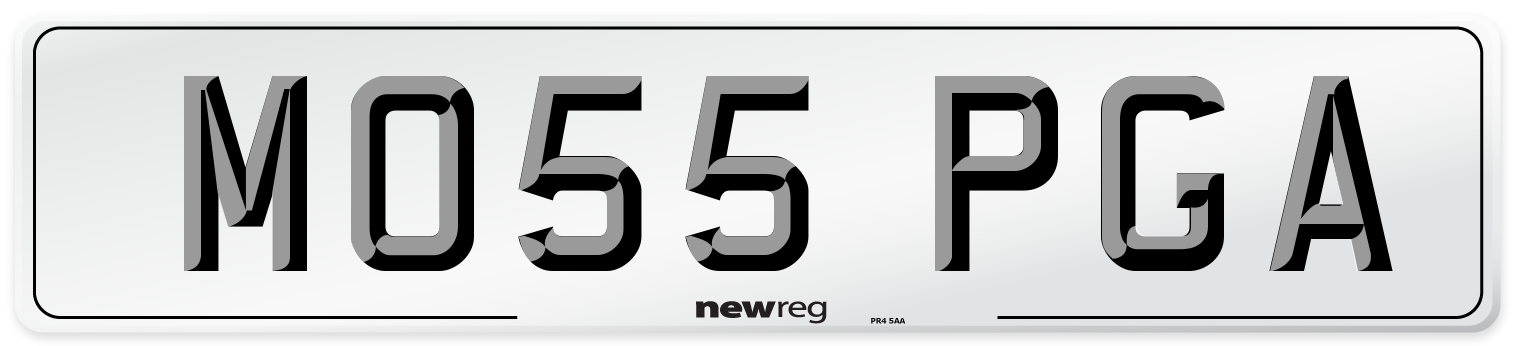 MO55 PGA Number Plate from New Reg